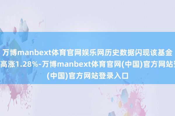 万博manbext体育官网娱乐网历史数据闪现该基金近1个月高涨1.28%-万博manbext体育官网(中国)官方网站登录入口